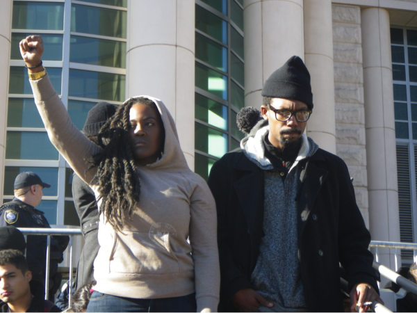 Thomas Eagleton Courthouse Protest. All rights reserved, Steven M. Taylor.