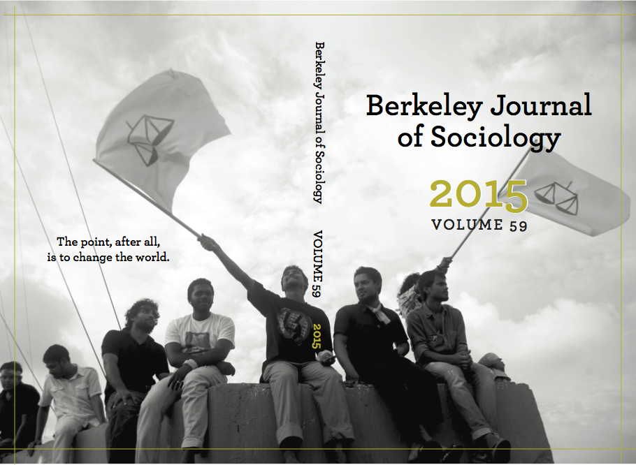 Berkeley Journal of Sociology Vol. 59 print edition cover